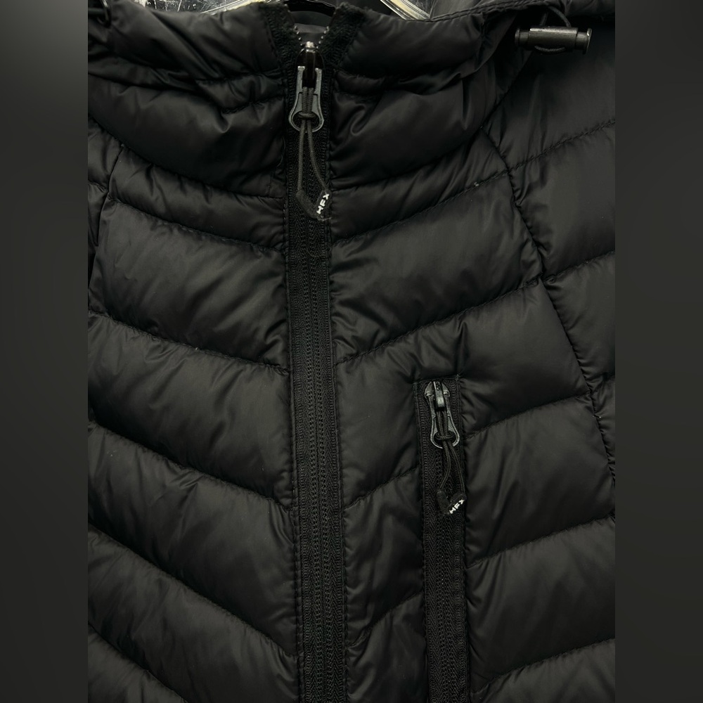 HFX Medium size, Women's Black Hooded Puffer Jacket - Picture 7 of 12